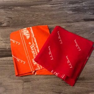 Two L.L Bean bandanas